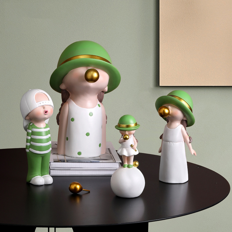 Artlovin北欧スタイルキャラクター人形子供モデル発泡バ - Home Decor Y2K のレビューと価格
