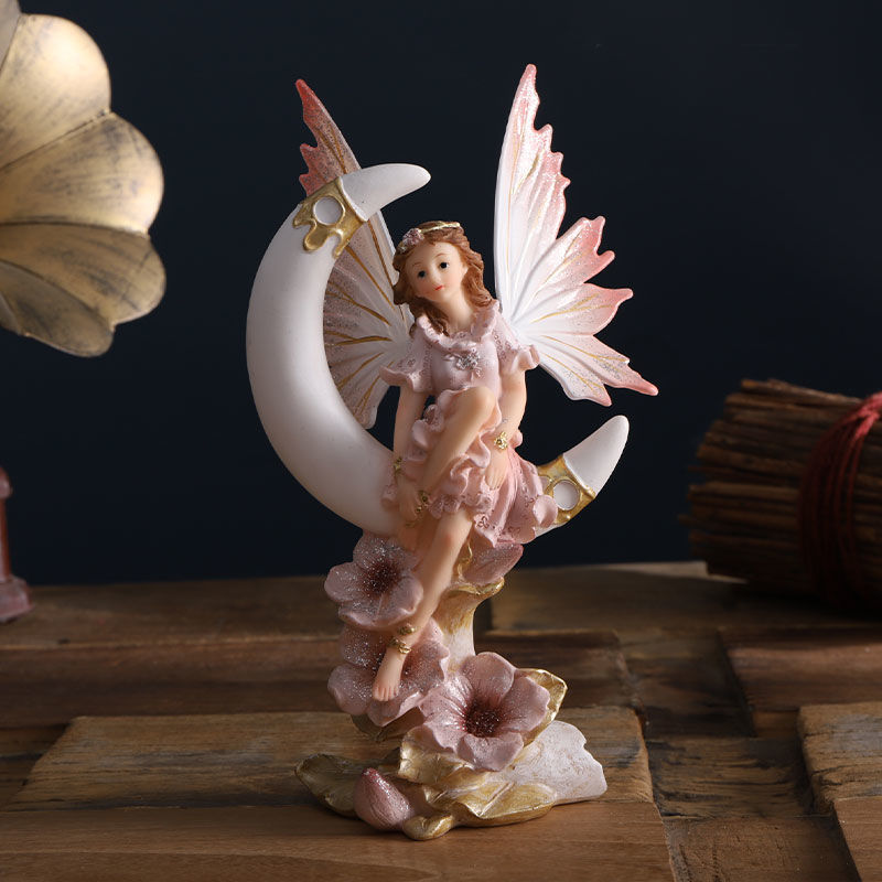 北欧の天使の妖精の庭の像、現代美術像、机のための装飾的な置物 - Home Decor Za のレビューと価格