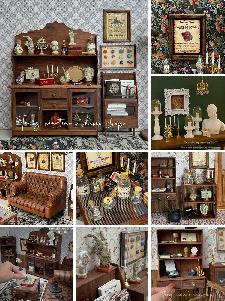 ドールハウスレトロ装飾マジックハウス小道具ポスター装飾絵画ミ - Home Decor Za のレビューと価格