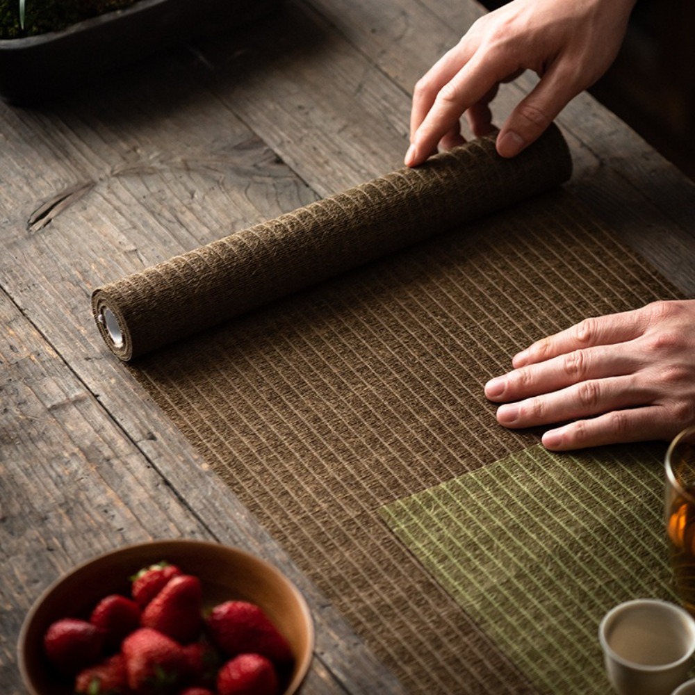 テーブルクロス防水リネンティーマット断熱ヴィンテージ日本茶旗 - Linen Table Runner のレビューと価格